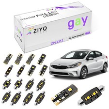 11 Bulbs Deluxe White Interior Led Light Kit For Kia Forte Cerato K3 2009-2018