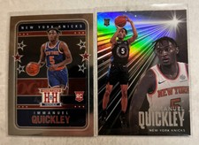 2020-21 Chronicles Immanuel Quickley R/C Hometown Heroes & Essentials (2 cards)