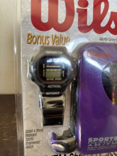 Vintage Wilson WG85W am/fm stereo cassette player Walkman New Original Seal - Picture 4 of 4