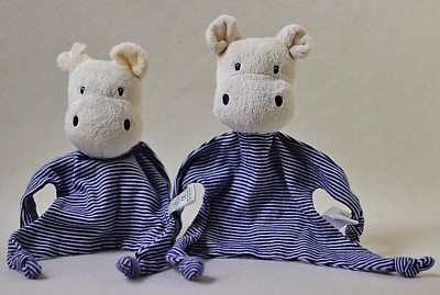 Topomini Nilpferd Hippo 2 x gestreift Schmusetuch Kuscheltuch Ernstings (T166)