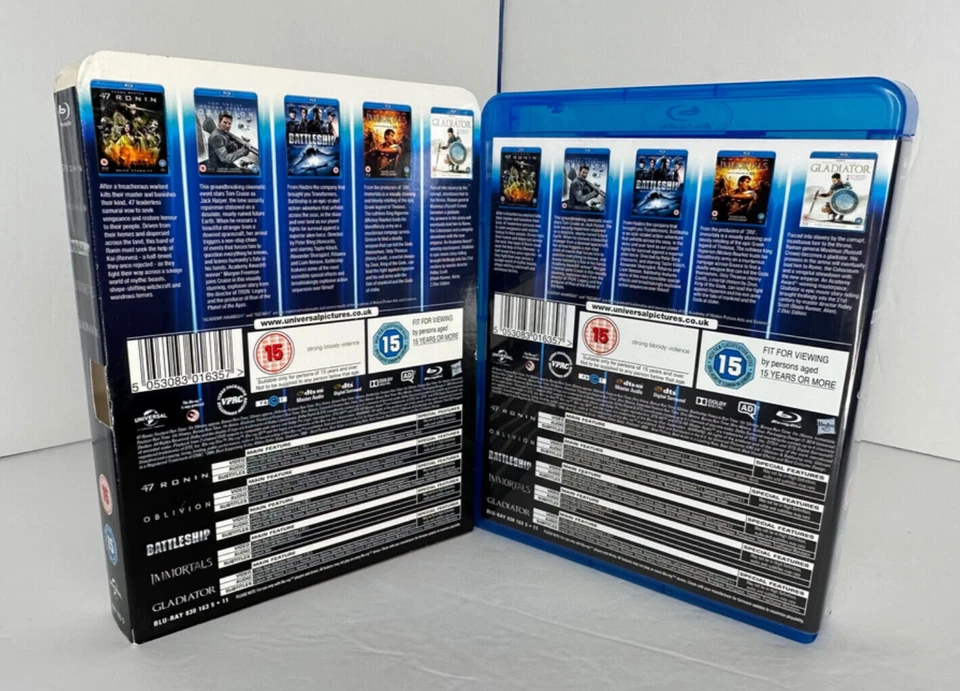 47 Ronin / Oblivion / Battleship / Immortals / Gladiator (Region Free Blu-Rays) - Image 2 of 4