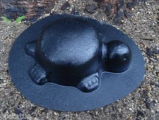 Turtle plastic mold  plaster concrete casting mould 9" x 6" x 3" H