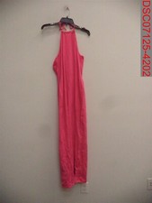 Boohoo Maternity Women's Hot Pink Halter Maxi Dress, Sz 10/UK 14 BZZ01071-535-22