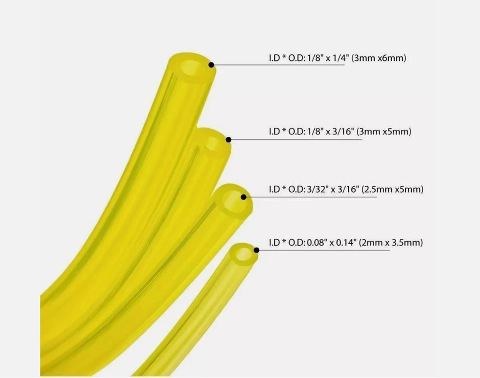 4 Size 16 Feet Fuel Line Hose Petrol Tubing Chainsaw Common Weedeater 2 Cycle - Image 4 of 4