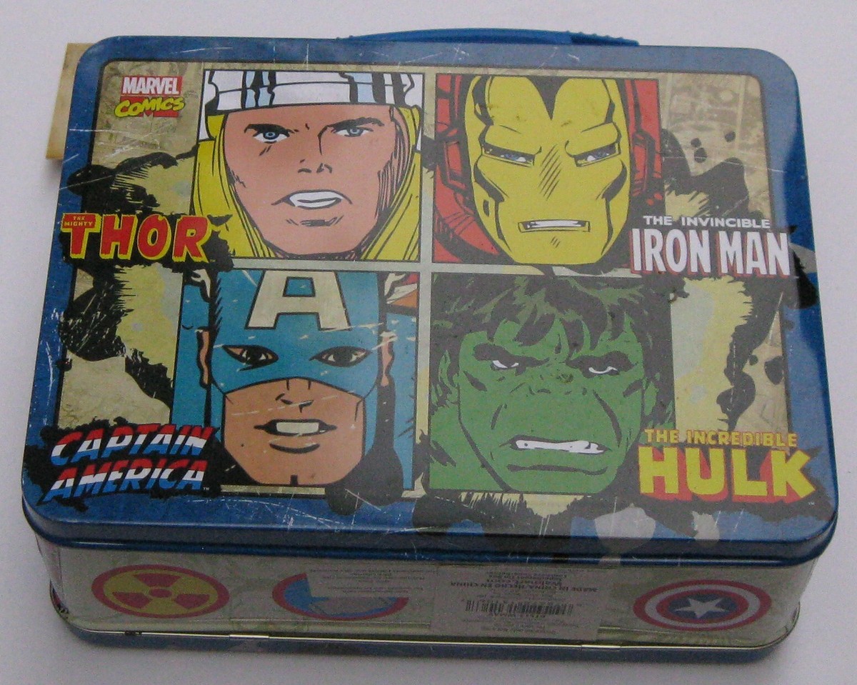 Marvel's Thor, Iron Man, Hulk, & Captain America Lunch Box Tin