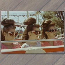 Art Print Women Large Big Hair Bouffant Haircut 70s Vibe 1970s Amusement Park