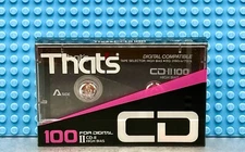 THAT'S  CD II   100  1986  JAPAN  TYPE II     BLANK CASSETTE  TAPE (1) (SEALED)