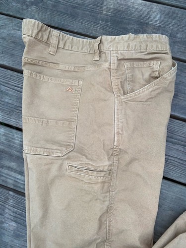 Ridgecut Toughwear Canvas Work Pants Straight Fit Frost Gray 44x30 - Picture 3 of 8