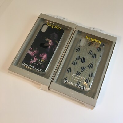 HeyDay Apple Iphone X,XS Lot of 2 Phone Case Art Deco Floral