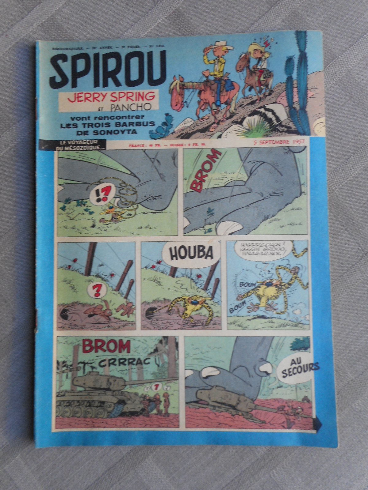 Hebdo Le Journal De Spirou N°1012 1957 In Very Good Condition