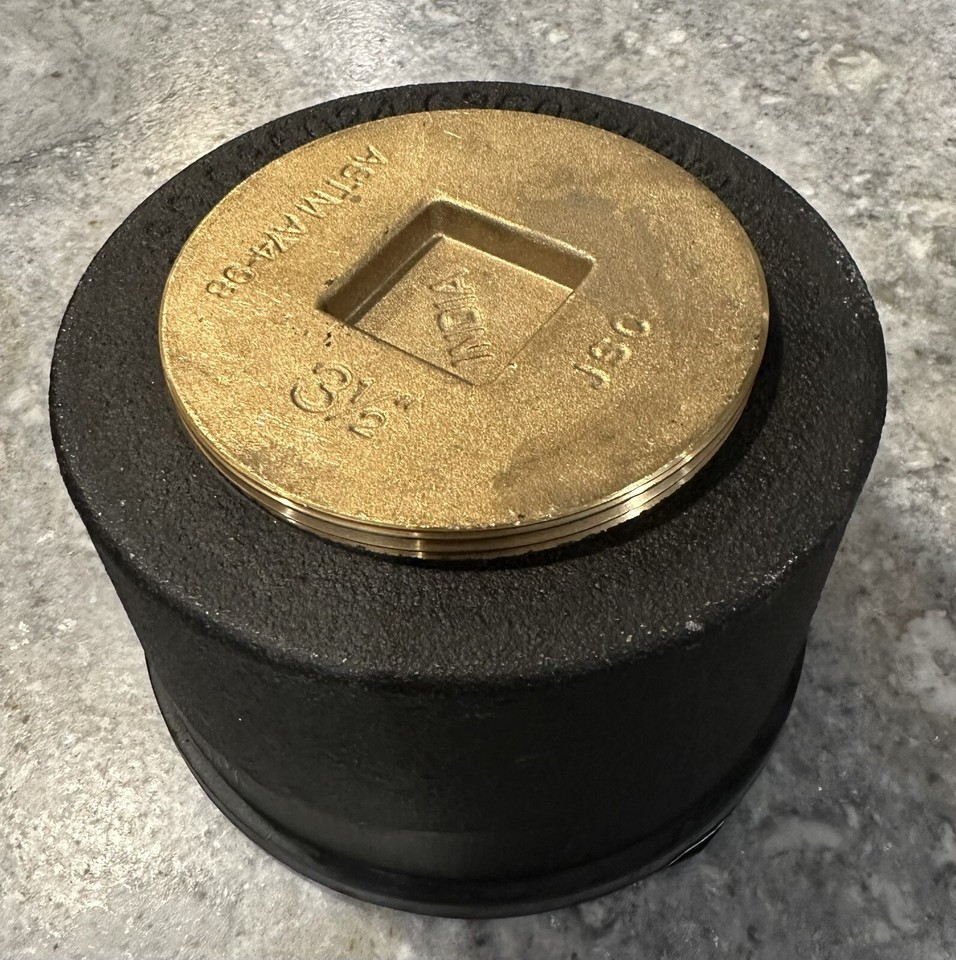 CAST IRON PLUG COUNTERSUNK CLEAN OUT 3 1/2” ASTMA7498 eBay