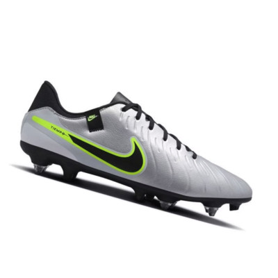 Nike Scarpa da Calcio Uomo LEGEND 10 ACADEMY SG-PRO AC Argento metallizzato DV43