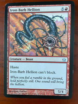 MTG Iron-Barb Hellion Lightly Played SINGLE USED EXCELLENT CONDITION SEE PHOTOS