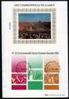 AUSTRALIA 1982 COMMONWEALTH GAMES M/S BENHAM SILK FDC (ID:111/D55937)