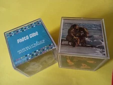Lot Of 2 3"x 3" Plastic Photo Cubes, Holds 6 Photos