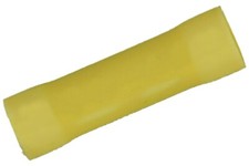 100 Pack 12-10 Gauge Yellow Vinyl Crimp Butt Connectors