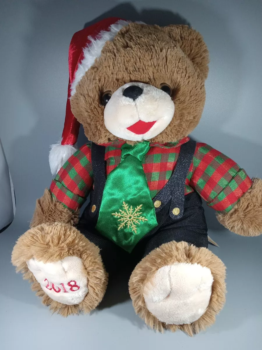 2023 WalMART CHRISTMAS Snowflake TEDDY BEAR Tan Boy 20 Green Outfit Brand  New