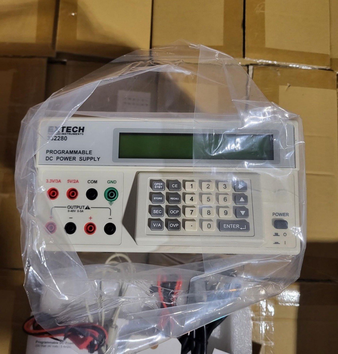 New Extech 382280 Programmable DC Power Supply, 40V/5A