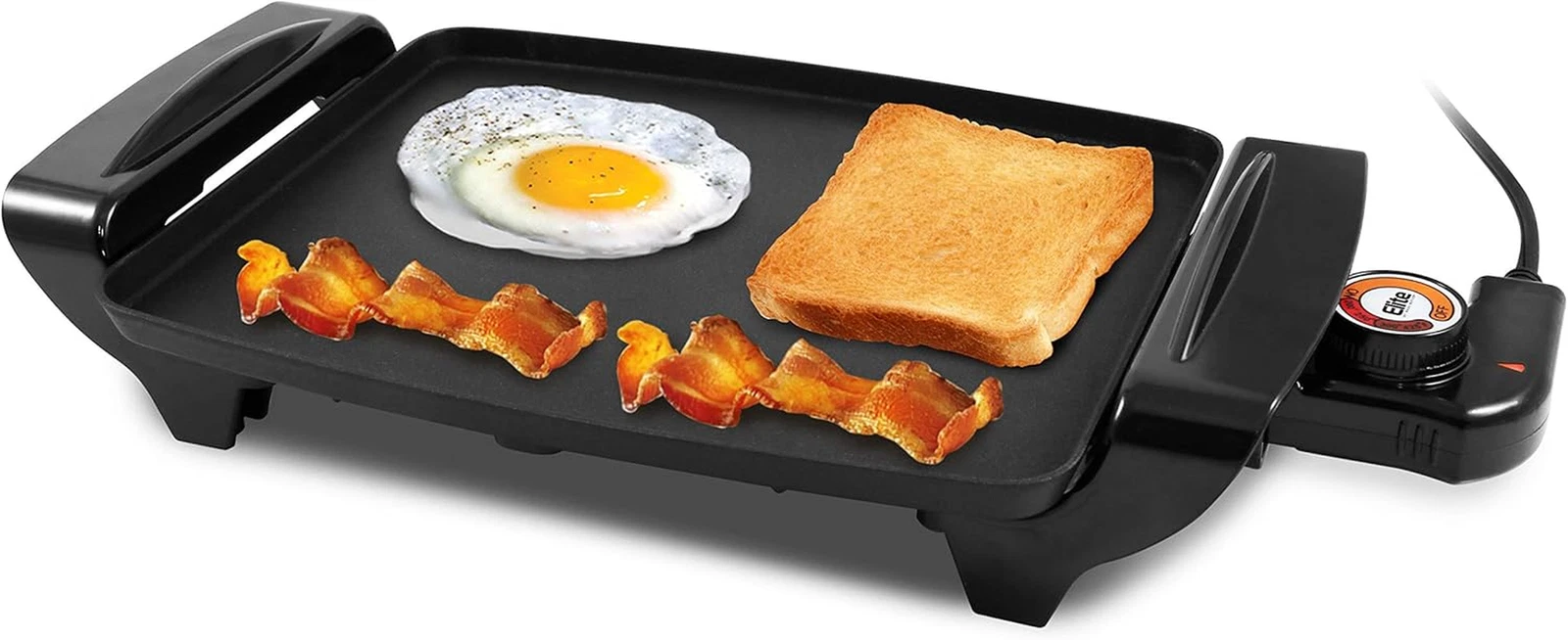 Electric Non Stick Griddle 1200W Adjustable Temp 10.5x8.5 Countertop Grill