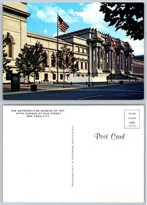 Metropolitan Museum Art NYC Postcard L. H. Frohman Fifth Avenue 82nd Street