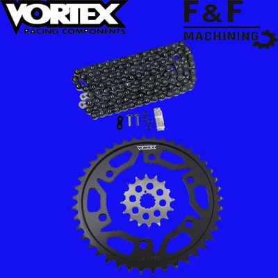 2011-2023 GSXR 600 Vortex Hyperfast 520 black chain and sprocket holeshot kit