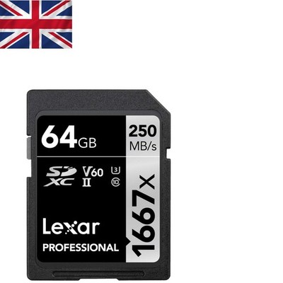 Nehmen Sie atemberaubende 4K-Videos mit Lexar Professional 1667 x 64 GB UHS-II Speicherkarte auf