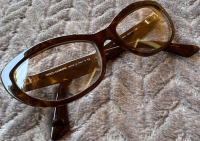 Dolce & Gabbana Women Brown Cat Eye Full Rim DG3127 502 made in Italy 