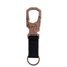 Carabiner Clip Double-Lock Design,3  Keyring Zinc Alloy Car Keychain Camping C...