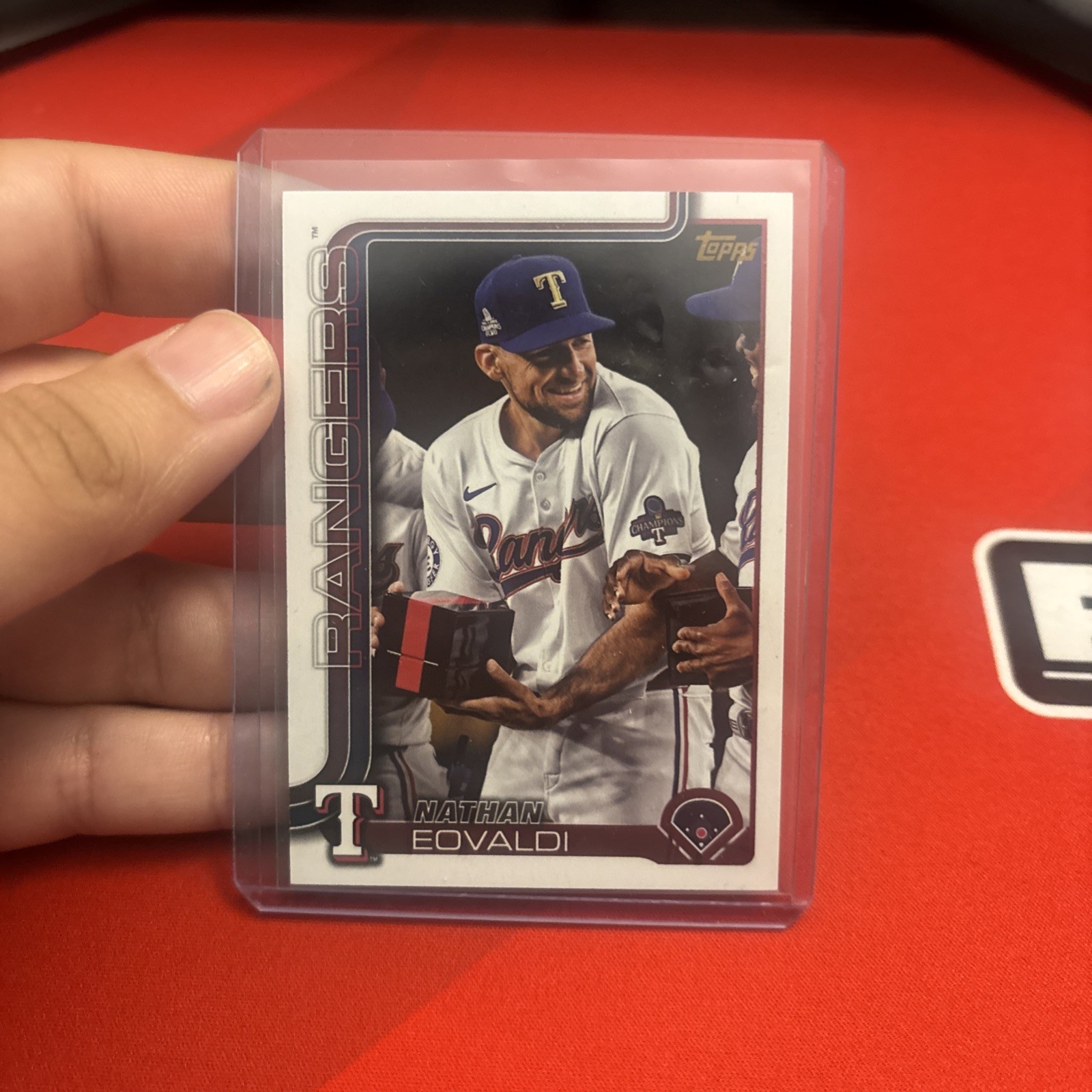 2025 Topps Series 1 Golden Mirror Image Variation Nathan Eovaldi SSP #130