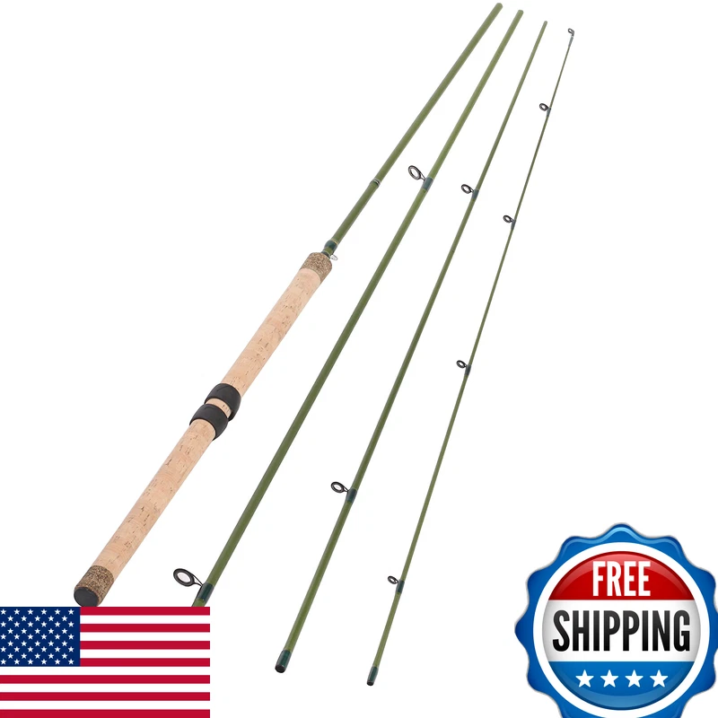 Channelmay 13Ft 4 Pieces Carbon Fiber Sections Centerpin Float Fishing Rod