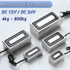 Rectangular Electromagnet Lifting Holding Magnet DC 12V 24V Solenoid 4Kg-800kg