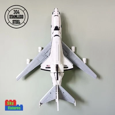SKY FIXTURES Wall Mount bracket for Lego Shuttle Carrier Aircraft 10360