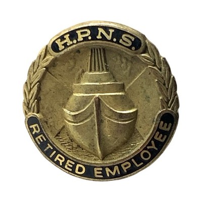 Vintage H.P.N.S. Hunters Point Naval Shipyard Retired Employee Service Pin