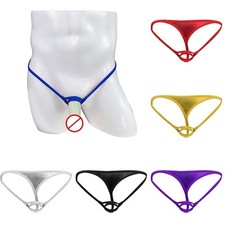 Moisture wicking Mens Bikini Underwear Gstring T back String Thong Panties
