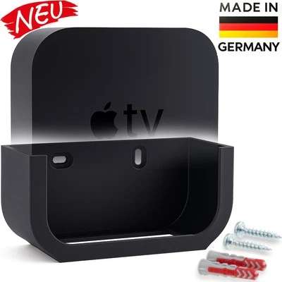 BABOTECH Wandhalterung für Apple TV 4K (Alle Modelle) - Halterung + Schrauben Klebepad