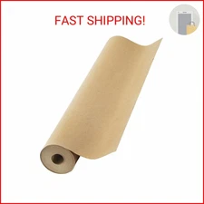Brown Kraft Paper Roll 17.75” x 1200” (100ft) Made in USA- Ideal for Gift Wrappi