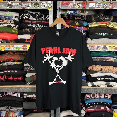 PEARL JAM ALIVE STICKMAN 2017 PROBITY LICENSE DOUBLE SIDED BLACK T-SHIRT SIZE XL