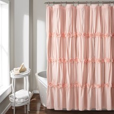 Darla Texture Shower Curtain Blush Pink - Lush D cor