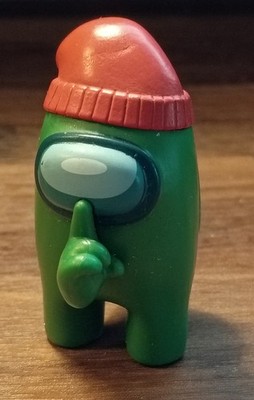 Among Us 2'' Figure Innersloth Green Crewmate Blind Box Toikido Yüme Red Hat Shhh