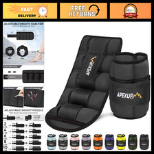 Adjustable 10lbs Ankle Weights for Men Women - Modular Leg Straps for Yoga, Ru