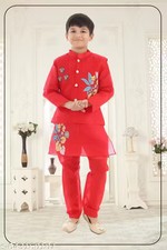 TRADITIONAL KURTA PAJAMA COTTON PRINTED KURTA SET FOR KIDS