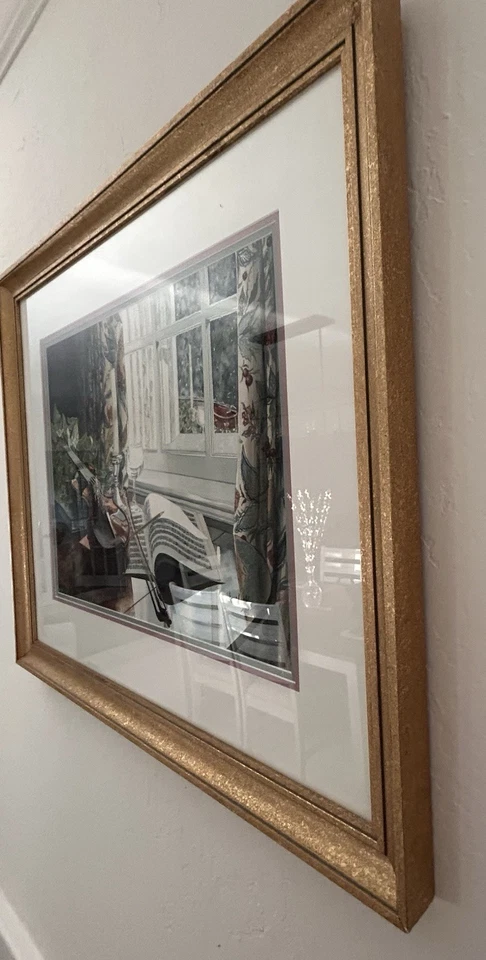 David Gill “Concierto para Violín Reminiscencia” FIRMADO Acuarela Original '95 - ENMARCADO Foto 3 de 4