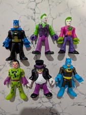 Fisher-Price Imaginext Batman DC Action Figures Lot Batman Riddler Penguin Joker