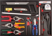 Projahn PROFORM Wkładka do wózka warsztatowego Narzędzia tnące i pomiarowe 27-częściowa