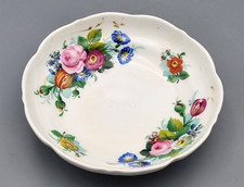 Meissen Porzellan Schale antik 1. Wahl, Blumen Handmalerei Knaufzeit, Schwerter