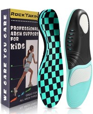 ROCKTAKIN Kids Arch Support Shoe Insoles, Plantar Fasciitis Orthotics Inserts...