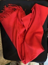 XYNAME Womens Shawl Cashmere Like Solid Pashmina Wraps Winter Scarf Red NWT GIFT