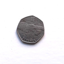 2011 Olympic Aquatics 50p Circulated Coin.
