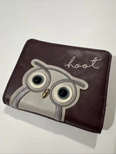 Relic Owl Wallet Billfold RFID Change Purse Studded