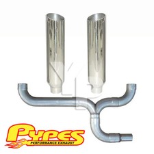 Chevy 6.5l C2500 3500 Diesel Polished Dual 8 Pypes Slant Stacks Exhaust Kit Chevy 6.5l C2500 3500 Diesel Polished Dual 8 Pypes Slant Stacks Exhaust Kit